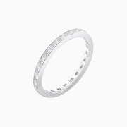 Classic Full Eternity Band with Baguette Diamond Pattern - Shahin Jewelry